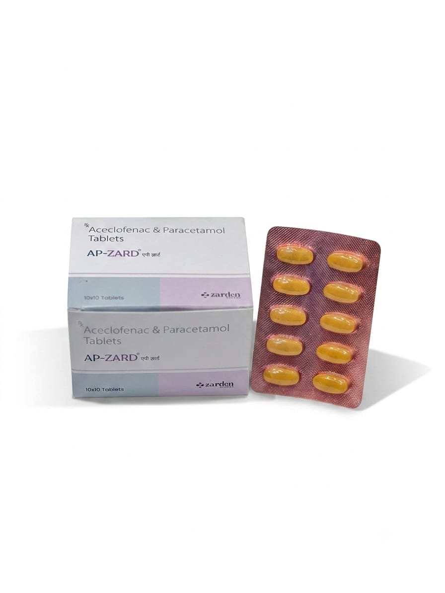AP-ZARD Tablets - Aceclofenac 100 mg & Paracetamol 325 mg - Zarden Pharma